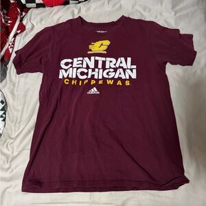Adidas Maroon Central Michigan Chippewas Tee